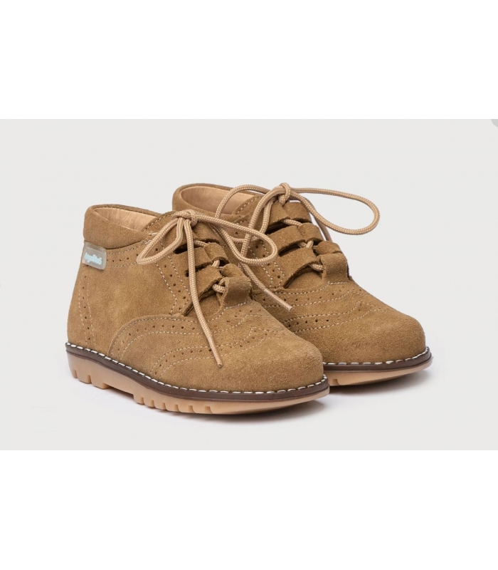 Bota inglesita serraje taupe