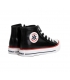Bota polipiel negra cordones Chika10