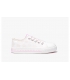 Zapatillas de lona blanco-fuxia margaritas Conguitos
