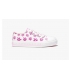 Zapatillas de lona blanco-fuxia margaritas Conguitos