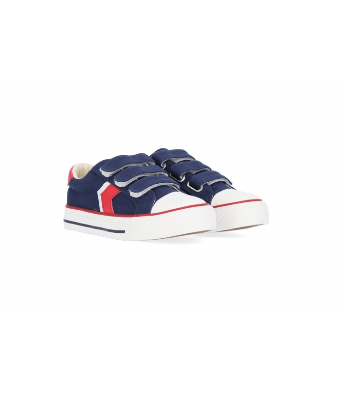 Zapatillas de lona marino-rojo Chika10
