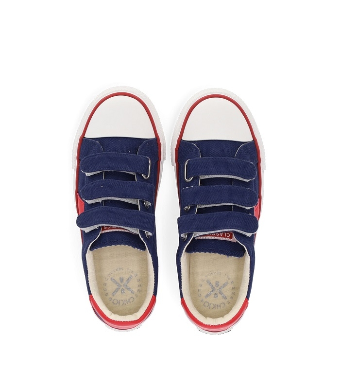 Zapatillas de lona marino-rojo Chika10