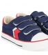 Zapatillas de lona marino-rojo Chika10
