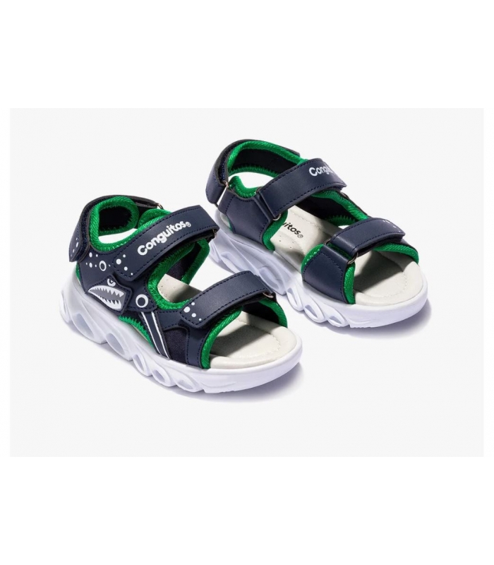 Sandalias deportivas marino con luz Conguitos