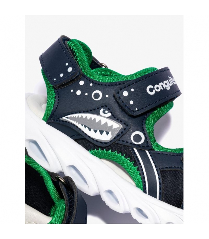 Sandalias deportivas marino con luz Conguitos