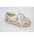 Lona lino estampado flores