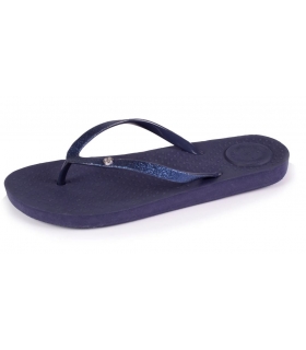 Chanclas marino-brillantina Isotoner