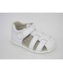 Sandalia tiras piel blanco PIRUFLEX