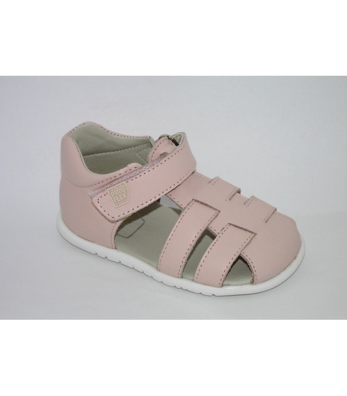 Sandalia tiras piel rosa PIRUFLEX
