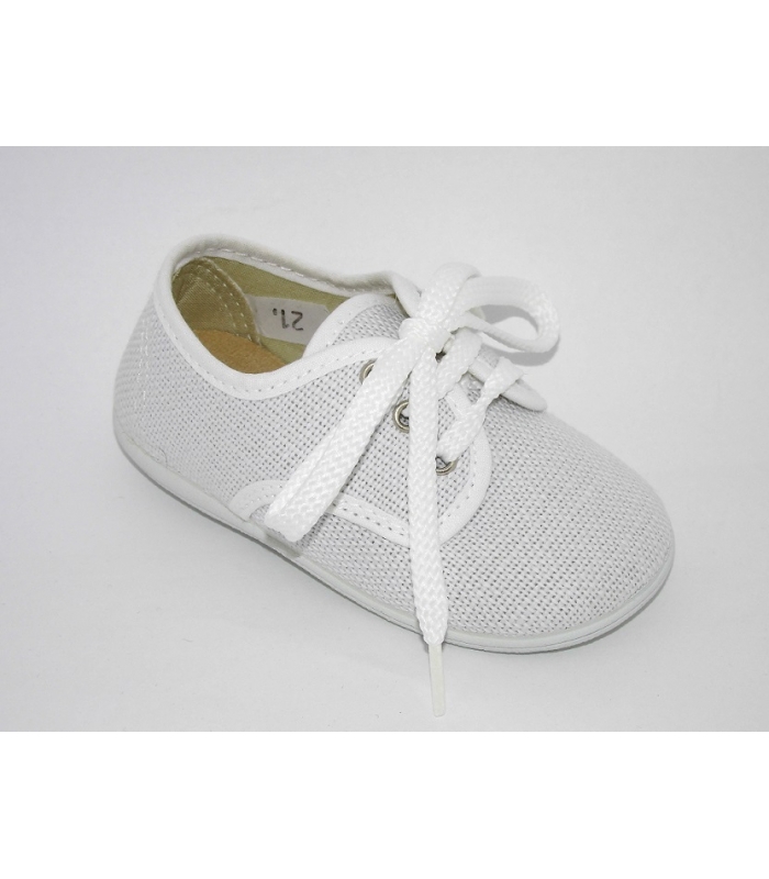 Zapatilla de lino blanco Vulpeques
