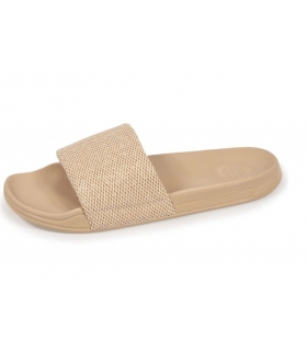 Chancla beige con brillo Isotoner