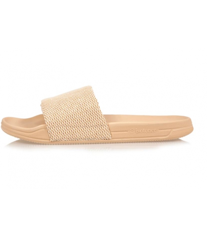 Chancla beige con brillo Isotoner