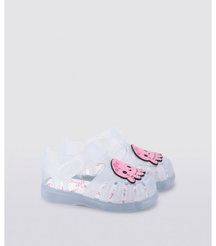 Zapatilla de agua blanco pulpo rosa Igor