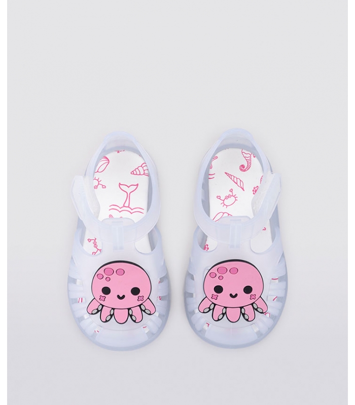 Zapatilla de agua blanco pulpo rosa Igor
