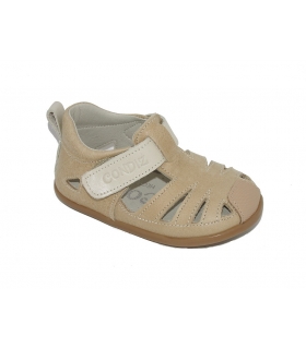 Sandalia piel camel Condiz