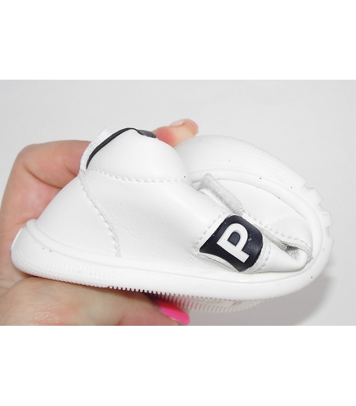 Deportivas micro blanco-marino PIRUFLEX