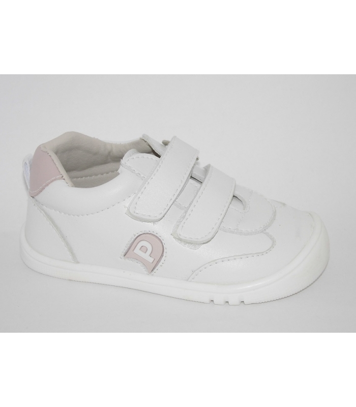 Deportivas micro blanco-rosa PIRUFLEX