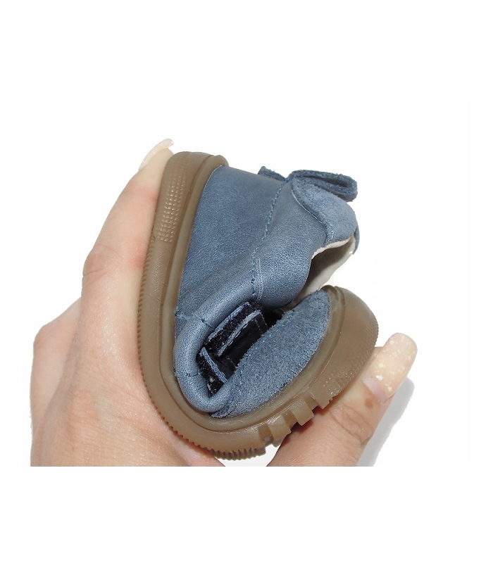 Zapato deportivo piel-serraje azul PIRUFLEX