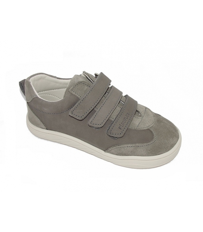 Zapato deportivo piel-serraje taupe PIRUFLEX