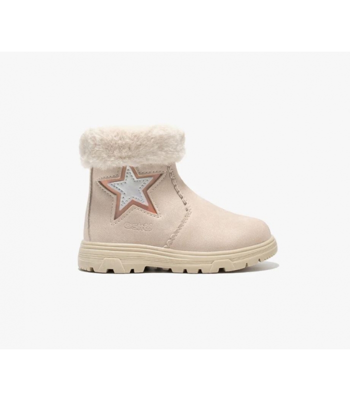 Botines beige estrella/pelo Conguitos