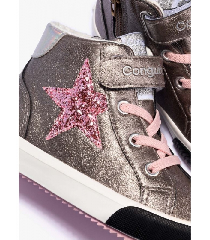 Zapatillas deportivas gris plomo estrella Conguitos