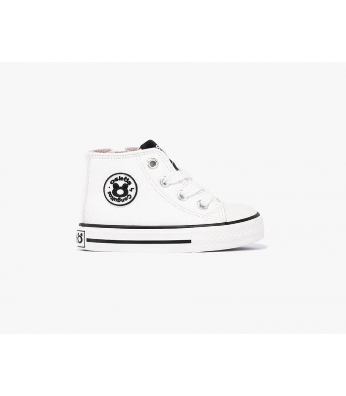 Zapatillas bota polipiel blanco Conguitos