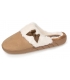 Zapatillas de casa camel con lazo Isotoner