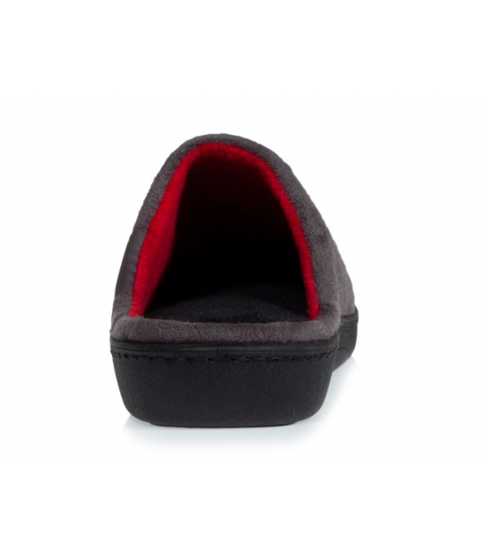 Zapatillas de casa gris música Isotoner
