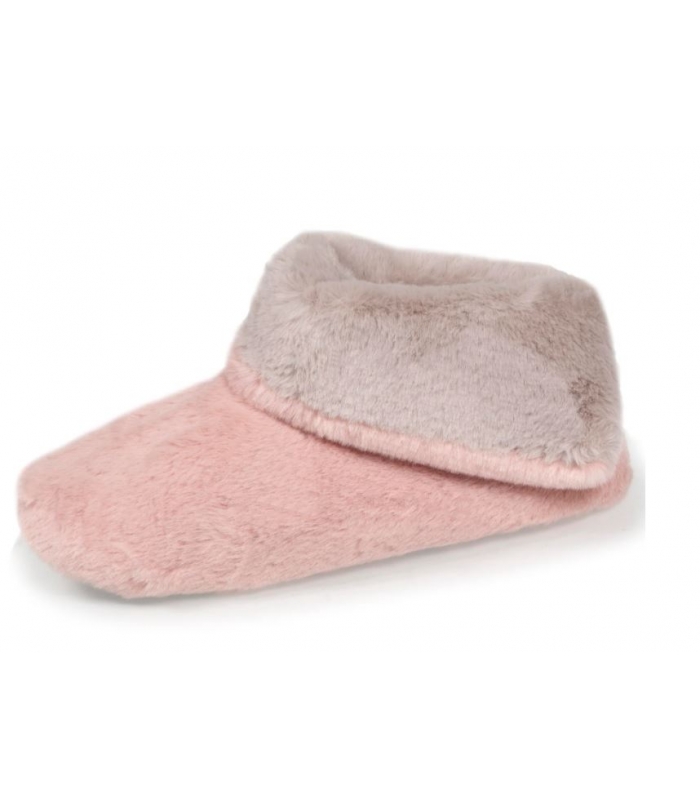 Botas de pelo rosa de casa Isotoner
