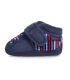 Zapatillas de casa azul marino rayo Isotoner