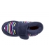 Zapatillas de casa azul marino corazón Isotoner