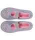 Zapatillas de casa bailarinas gris gato Isotoner