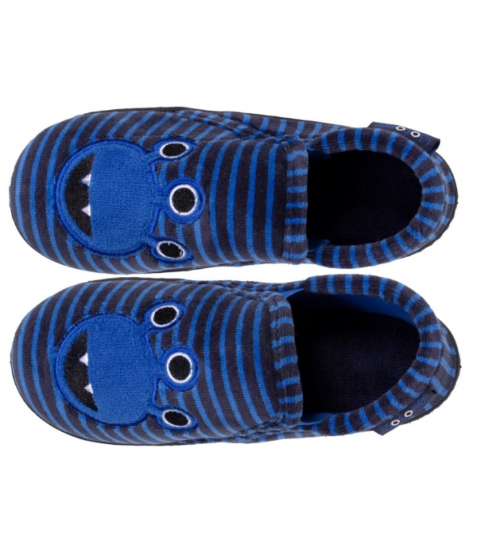 Zapatillas de casa azul monstruo Isotoner