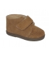 Bota serraje topo con picados velcro