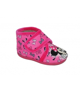 Zapatillas de casa fuxia Minnie