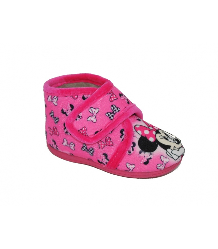 Zapatillas de casa fuxia Minnie