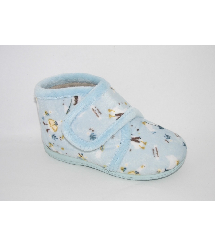 Zapatillas de casa celeste ocas