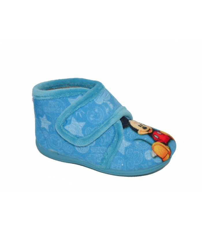 Zapatillas de casa azul Mickey