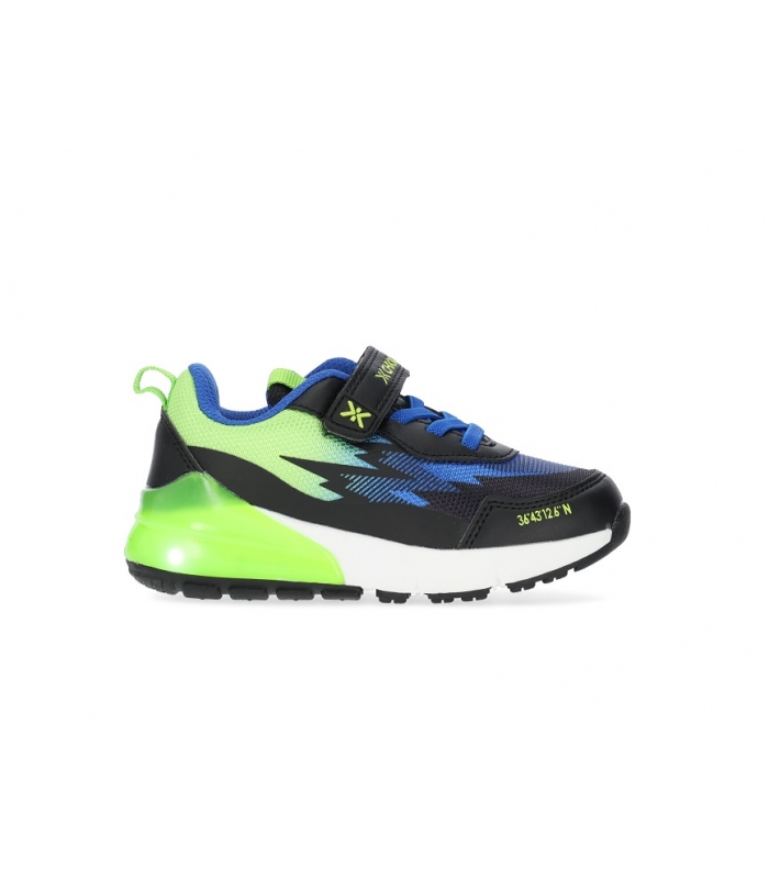 Zapatilla de luces negro-azul-verde Chika10