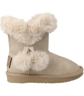 Bota australiana napa beig pompones