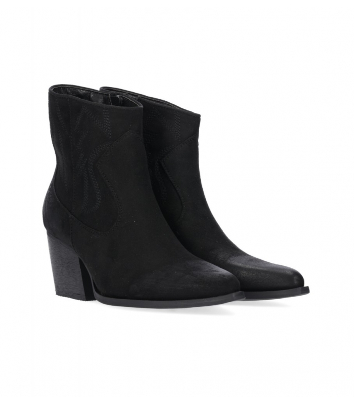 Botines en ante negro mujer Chika10