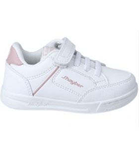 Deportiva básica blanco-rosa J'hayber