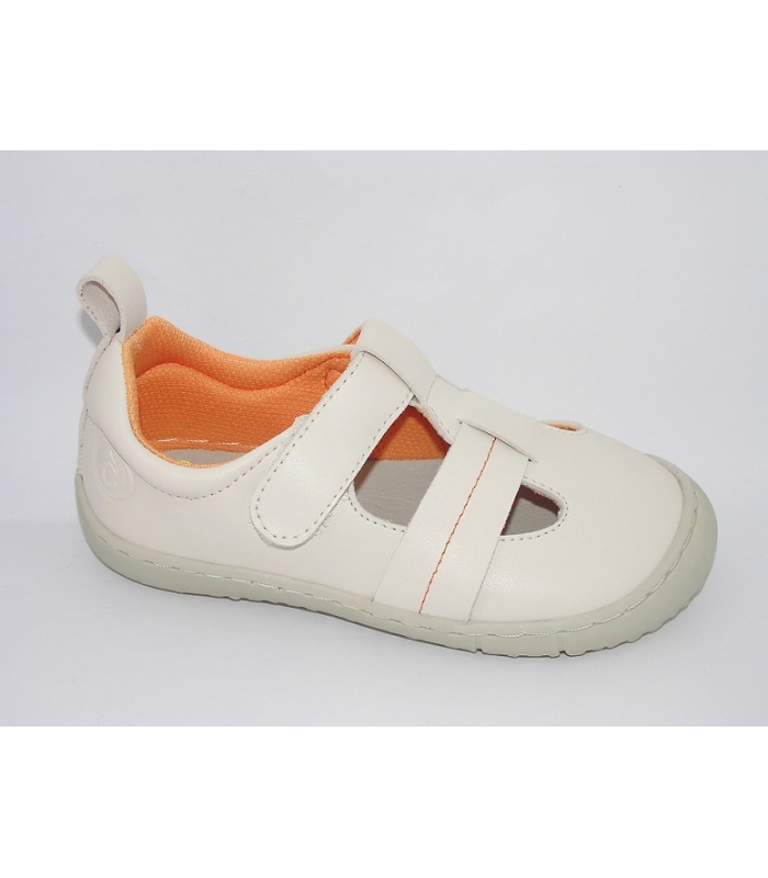 Zapato microfibra beige-naranja RESPETUOSO Coqueflex