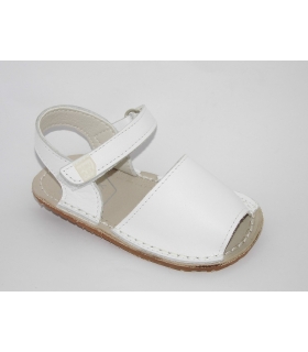 Menorquina piel blanco sin talón PIRUFLEX