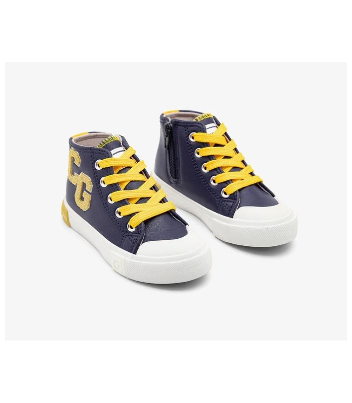 Zapatillas bota azul marino-amarillo Conguitos
