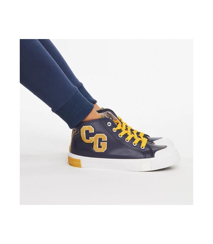Zapatillas bota azul marino-amarillo Conguitos