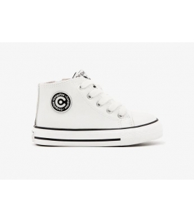 Zapatillas bota polipiel blanco unisex Conguitos