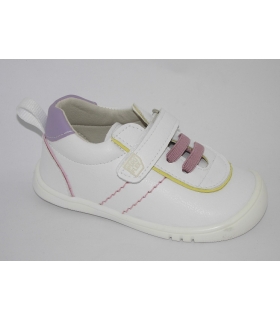 Deportiva blanco-lila PIRUFLEX