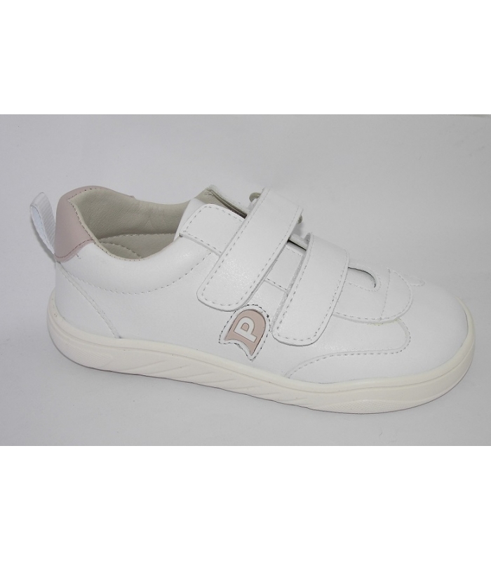 Deportivas micro blanco-rosa PIRUFLEX