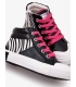Zapatillas negro-cebra Conguitos